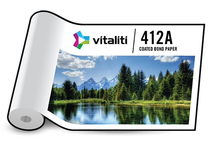 Vitaliti 412A 24LB Coated Inkjet Matte Paper