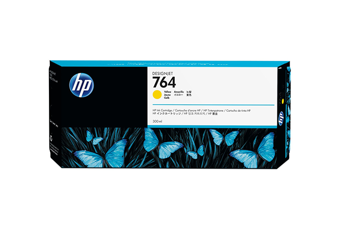 HP 764 300-ml Yellow Designjet Ink Cartridge C1Q15A