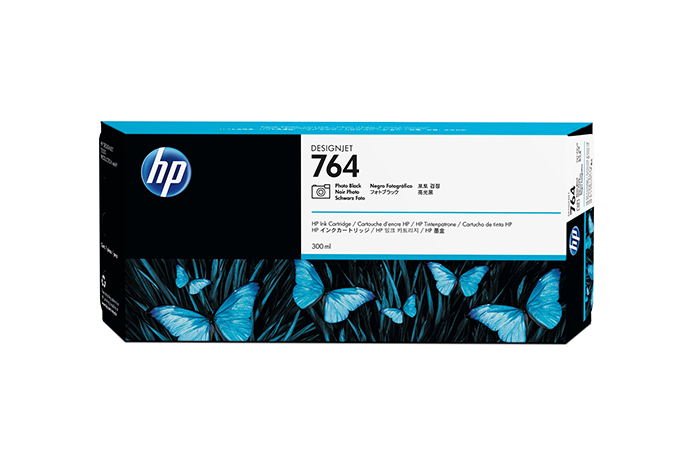 HP 764 300-ml Photo Black Designjet Ink Cartridge C1Q17A