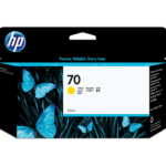HP 70 Yellow Ink Cartridge (130 ml) – High-Quality Pigment-Based Ink for DesignJet Printers​