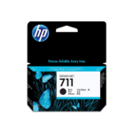 HP 711 38-ml Black DesignJet Ink Cartridge, CZ129A