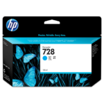 HP 728 130 ml Cyan DesignJet Ink Cartridge F9J67A