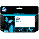 HP 745 130-ml Cyan DesignJet Ink Cartridge F9J97A