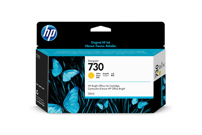 HP 730 Yellow Ink Cartridge 130ml (P2V64A)