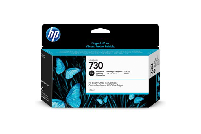 HP 730 Photo Black Ink Cartridge (300ml, P2V67A)