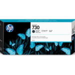 HP 730 Matte Black Ink Cartridge (300ml, P2V68A)
