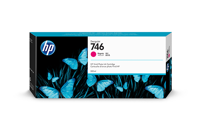 HP 746 (P2V78A) 300 ml Magenta Ink Cartridge for DesignJet Z6/Z9 Printers