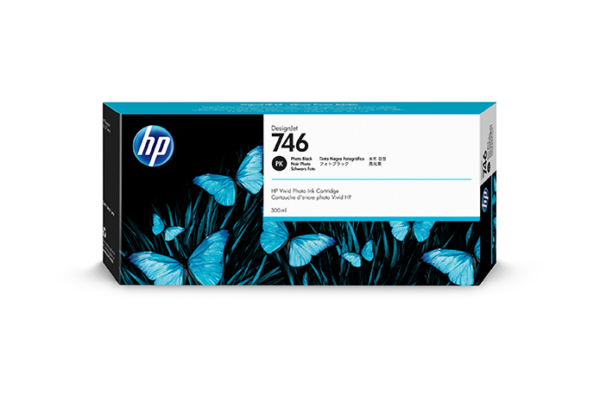 HP 746 (P2V82A) 300 ml Photo Black Ink Cartridge for DesignJet Z6/Z9 Printers