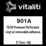 Vitaliti - 901A - Matte Water Resistant perforated vinyl