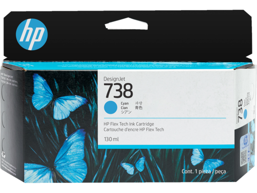 Confidently archive your prints with the HP 738 130-ml DesignJet Ink Cartridge. This fade-resistant and water-resistant ink ensures your documents and images last for years to come.