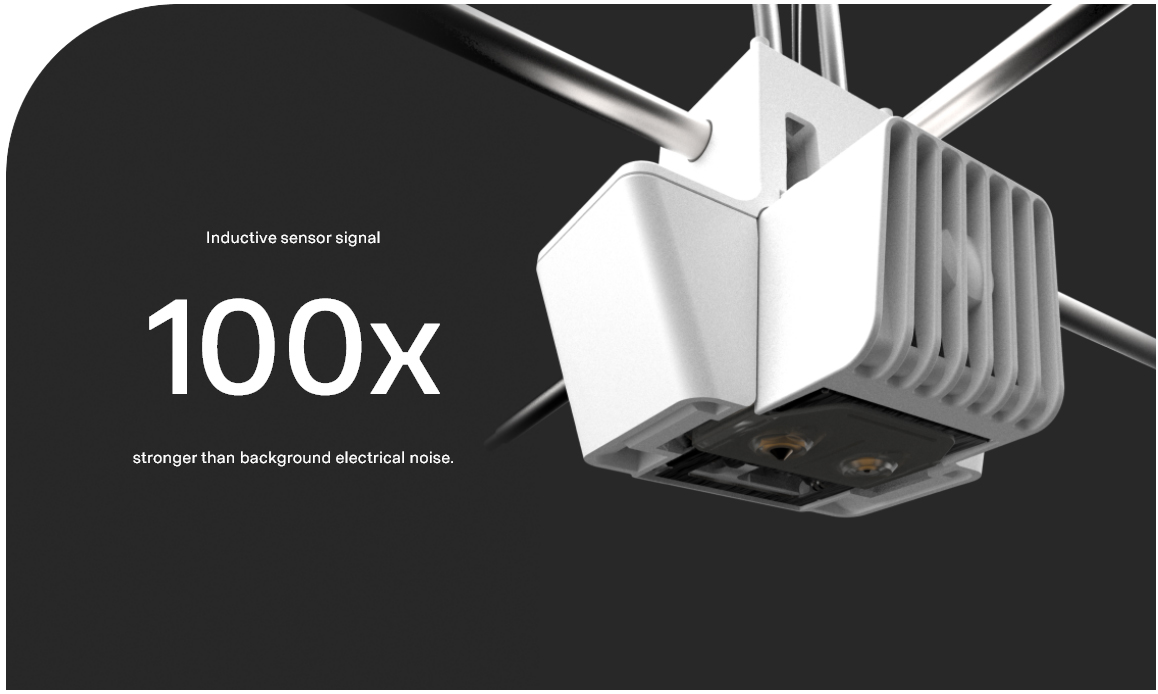 UltiMaker S7 print head with inductive bed sensor and dual extrusion