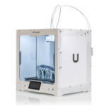 UltiMaker S6 3D printer front view showcasing dual extrusion print head and touchscreen interface