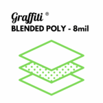 Graffiti Blended Poly 8mil – waterproof, tear-resistant synthetic paper with applications for menus, maps, signage, and tags