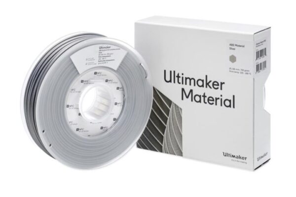 UltiMaker ABS Filament Silver spool (0.75kg, 1.65lb) for S Series 3D printers