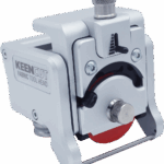 KeenCut Evolution3 Fabric Tool Head with spring-loaded cutting wheel for textiles, vinyl, and banners