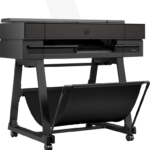 HP DesignJet XT870 wide format printer left 30 degree view on stand